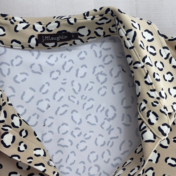 J. MCLAUGHLIN Catalina cloth dolly shirt dress animal print soft stretch S - Picture 11 of 11